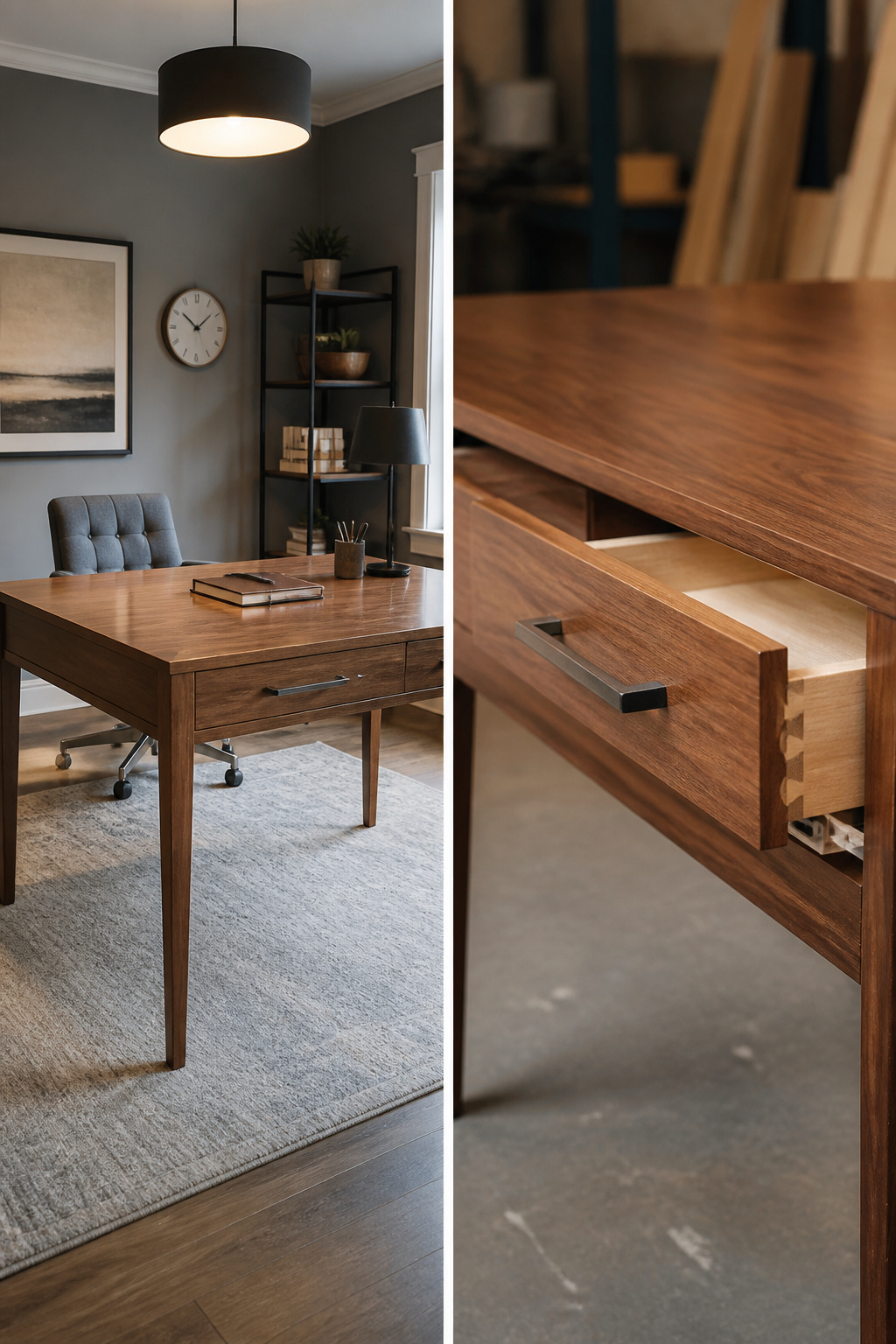 10 DIY Desk Ideas: Build Plans for 2026 10 A desk featuring a drawer box for storage and organization.