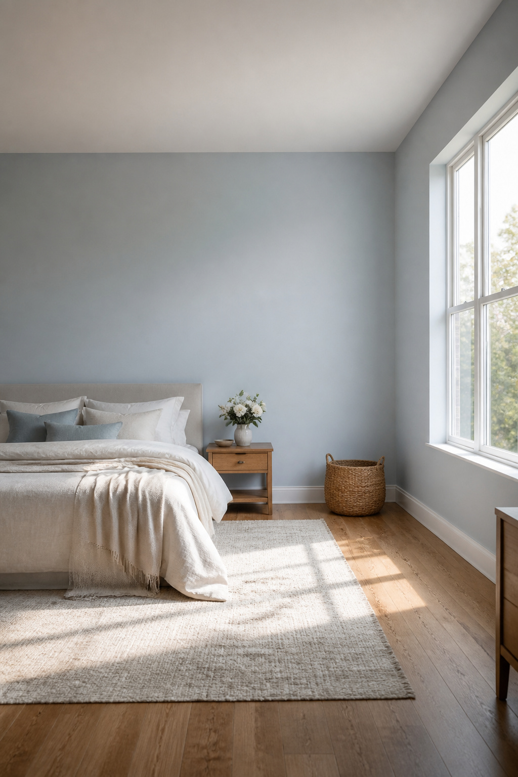Walls painted in North Star SW 6246 in a softly lit room.