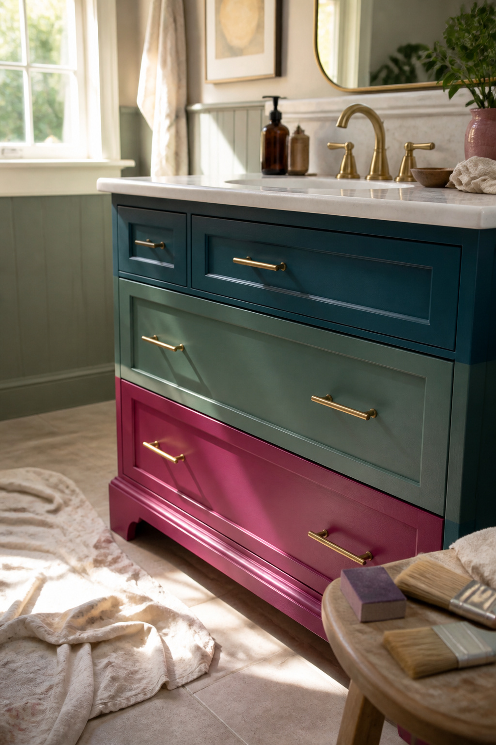 Can of Fusion Mineral Paint for kitchen cabinets.