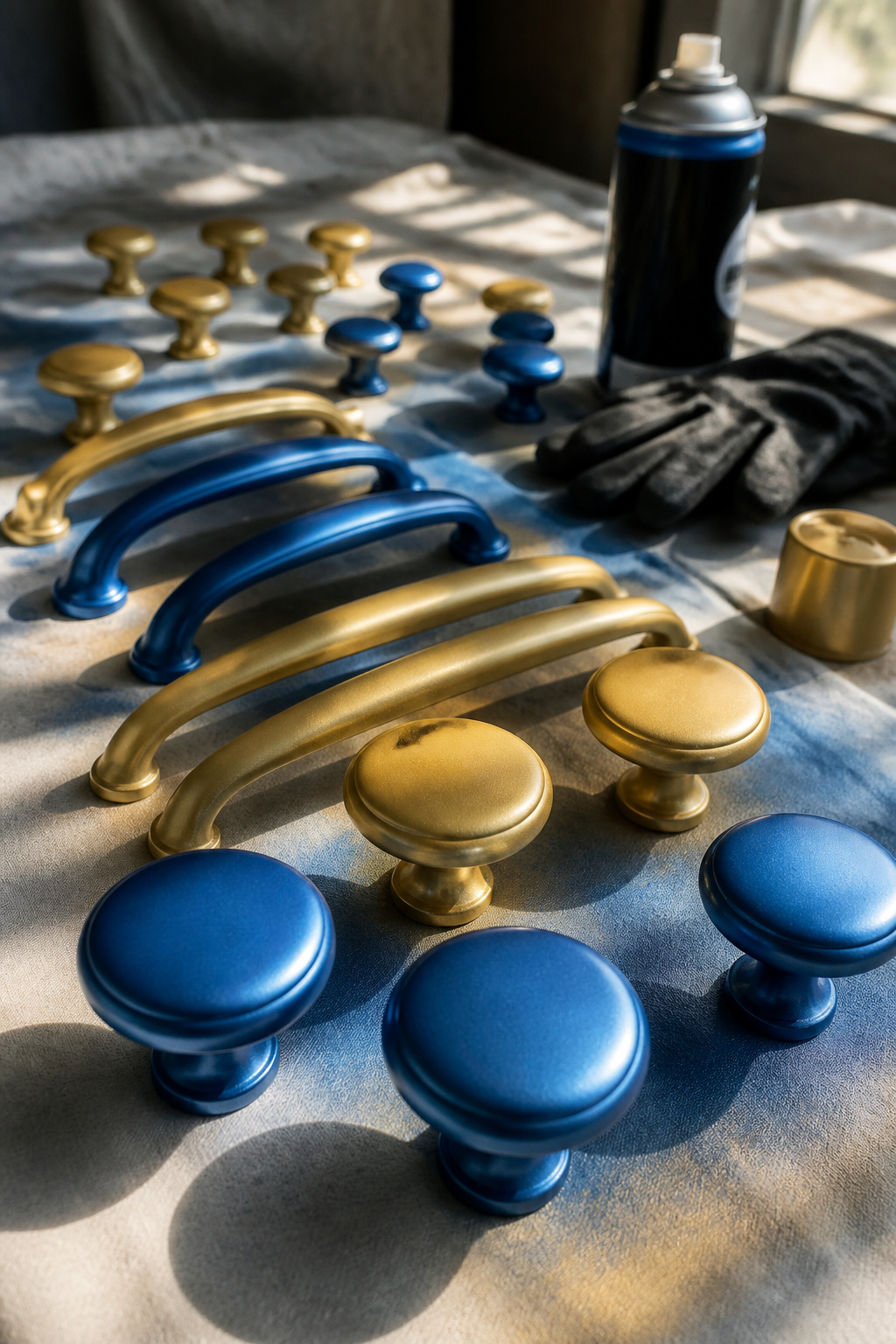 How to Paint Cabinet Hardware: 8 Steps for a Durable Finish in 2026 6 A can of spray paint ready for use on cabinet hardware.