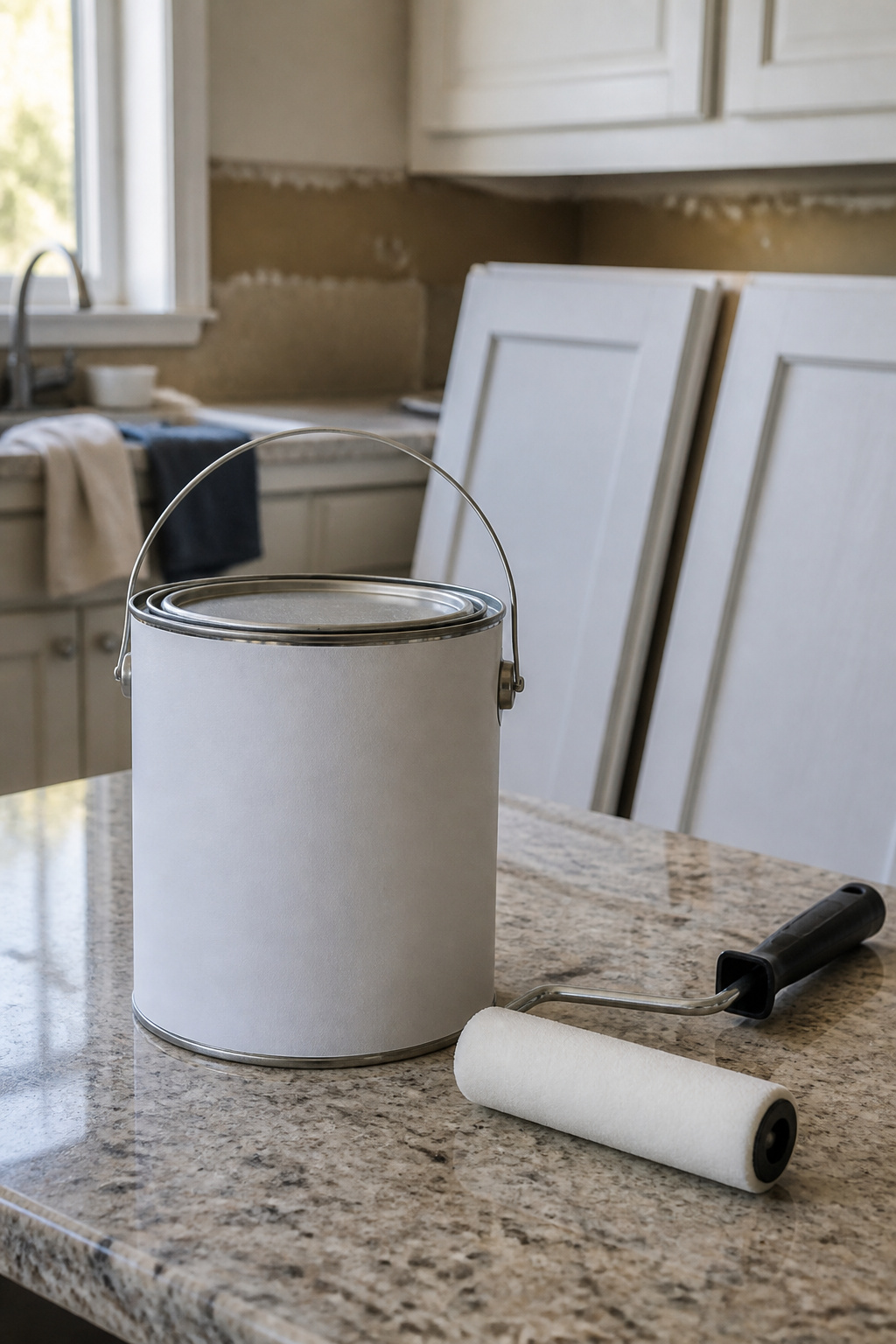 How to Repaint Painted Cabinets: 7 Steps for a Lasting Finish 5 A can of bonding primer ready for application on cabinets.