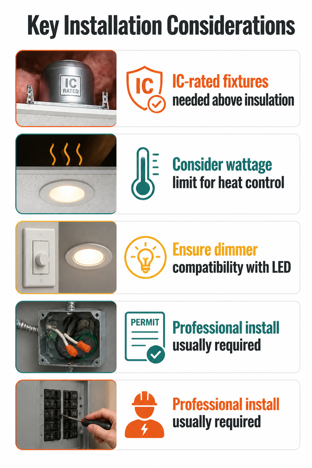 Key installation considerations for ceiling tiles with insulation above.