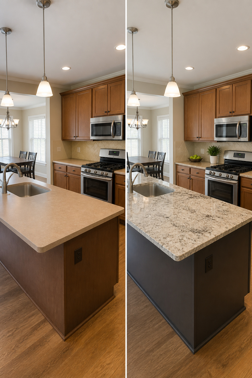 An infographic about the return on investment for countertop replacement.