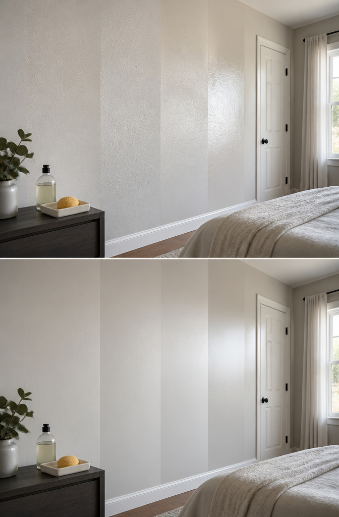A visual guide to various paint finishes and their cleaning properties.