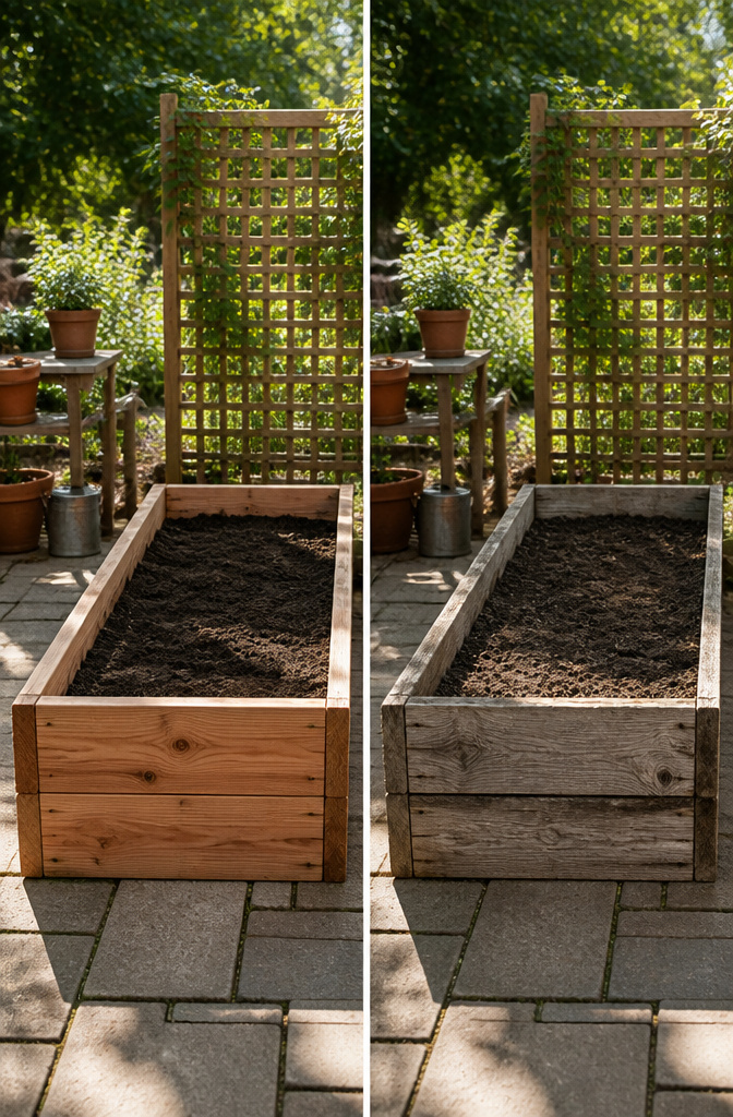 A standard raised garden bed width of 4 feet.