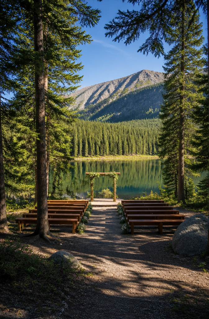 Colorado Forest Wedding Venues: 14 Meaningful Places 13 Cleared area and dense forest remnants at a historic site.