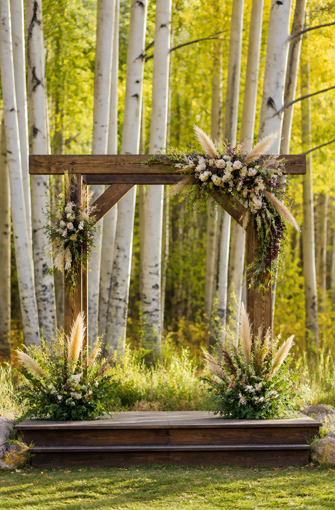 Colorado Forest Wedding Venues: 14 Meaningful Places 5 Aspen trees with white bark in a forest setting.
