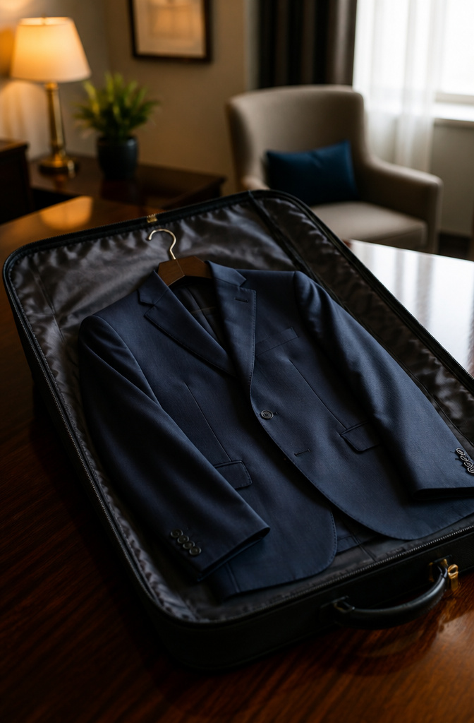 How to Pack Without Wrinkling Clothes: 7 Steps for 2026 11 Silk dress and tailored suit packed in a garment bag.