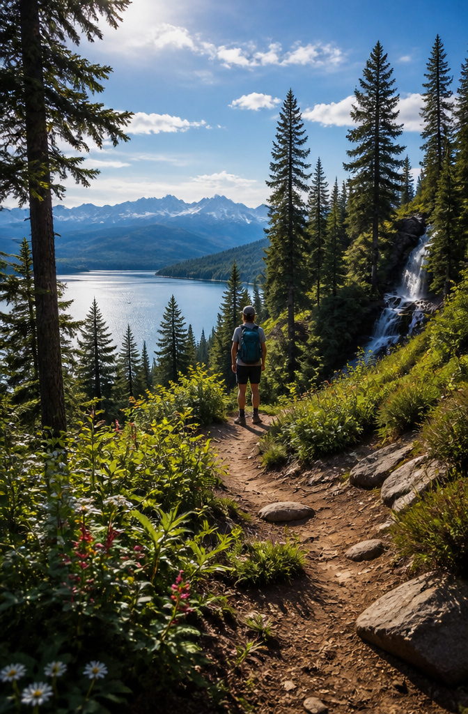 20 Summer Bucket List Ideas to Make 2026 Your Best Season 10 Hikers enjoying a scenic trail leading to a lake or overlook.