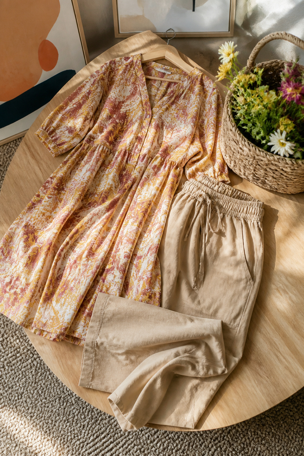 An oversized relaxed-fit dress in soft cotton.
