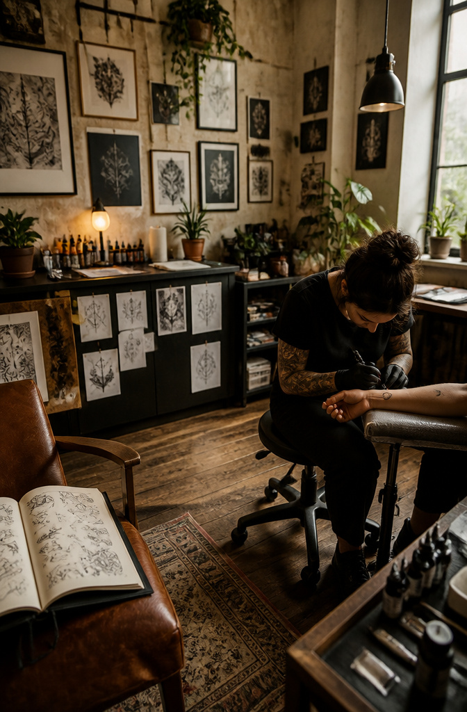 Collection of small tattoo designs from various artists.
