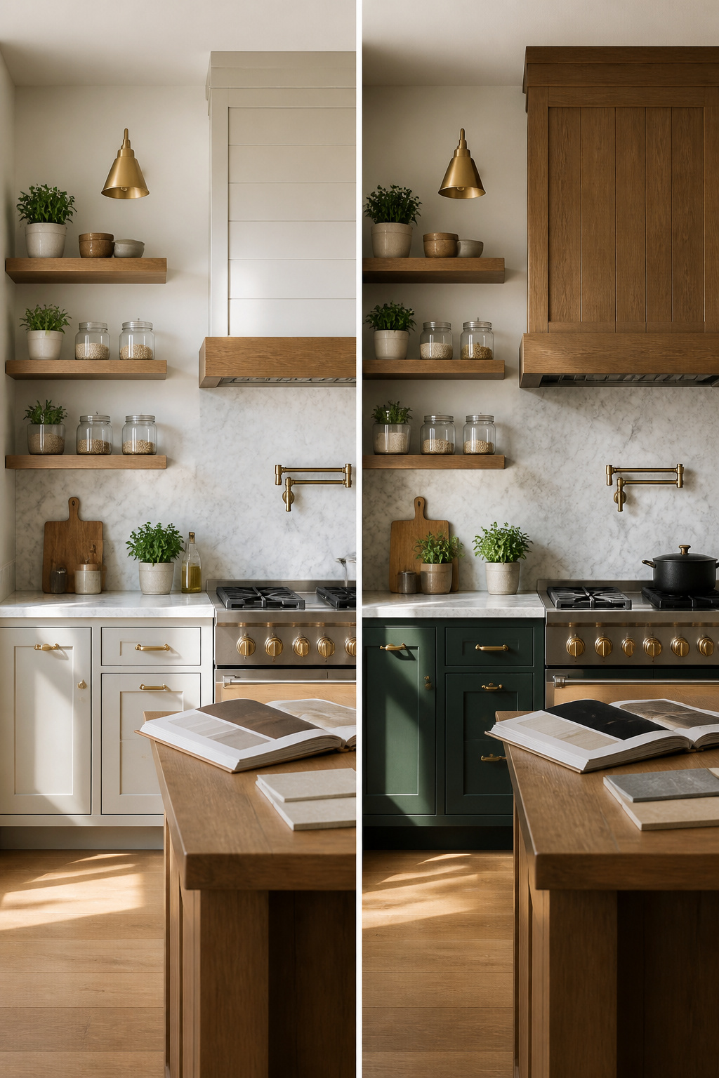 An interface displaying various kitchen design styles available for selection.