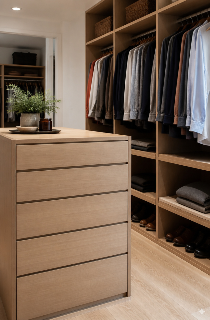Closet drawers neatly holding socks and accessories.