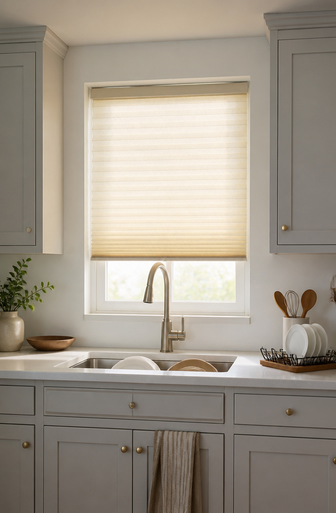 13 Small Window Cover Ideas for Every Budget and Space in 2026 11 Temporary paper shades installed on a small window.