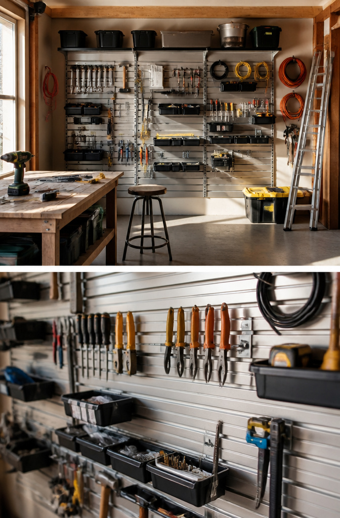 Expandable OmniWall system with additional panels and accessories.