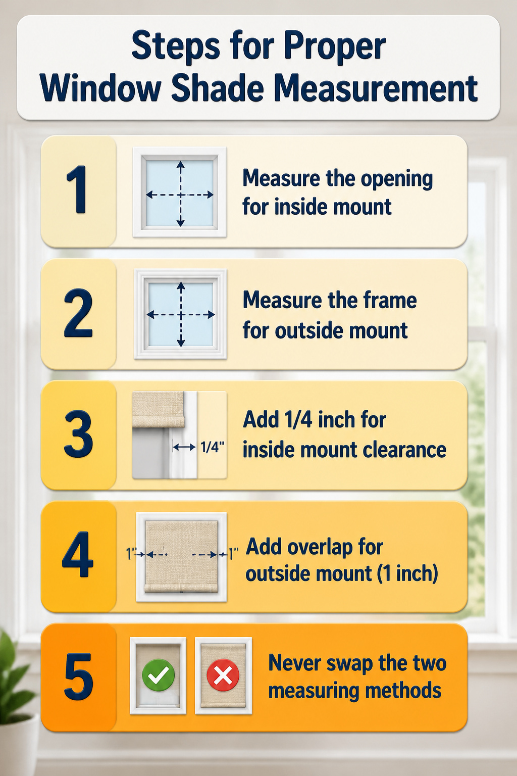 Fabric Window Shades: What to Know Before Buying for 2026 10 Steps demonstrating how to measure for window shades.