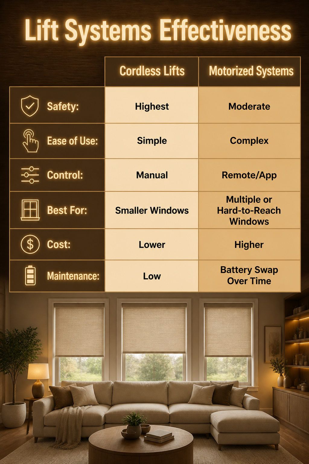 Fabric Window Shades: What to Know Before Buying for 2026 9 Cordless lift system on a fabric window shade in a home.