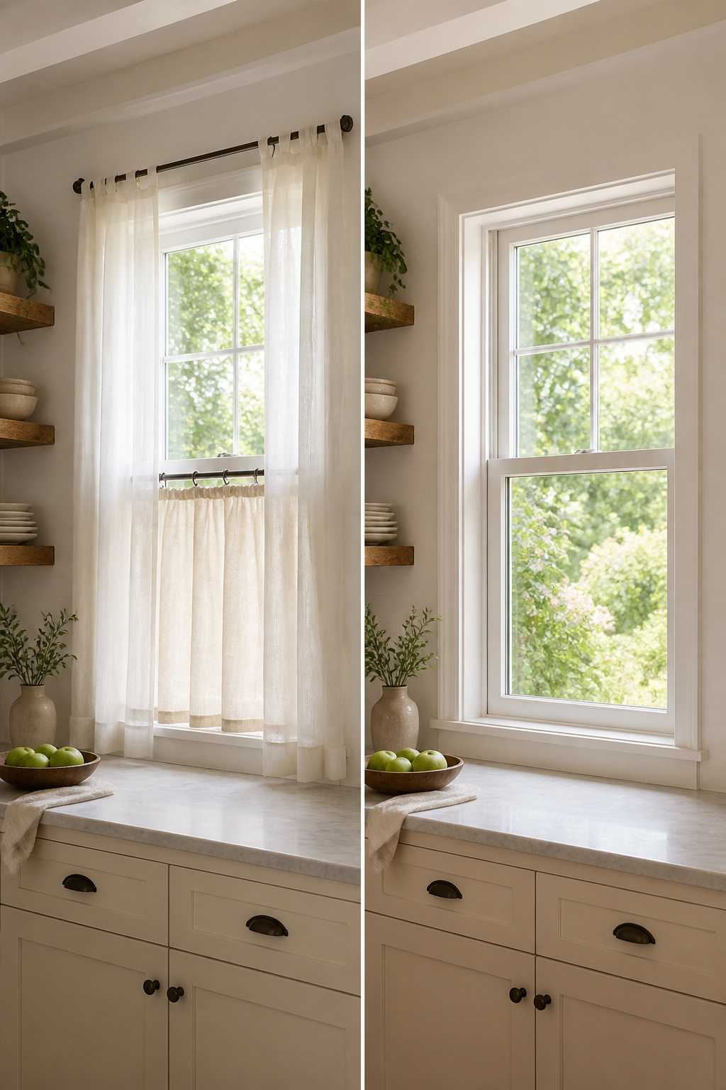 10 Small Window Ideas for 2026: Shades, Shutters & Curtains 11 Small window with sheer treatments for diffused light.