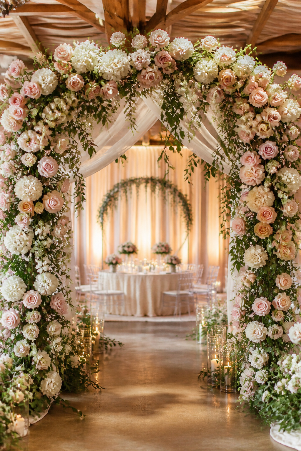 Middle Names for Adalyn: 40 Ideas That Flow 28 An arch with the name Adalyn Amara at a decorated wedding venue.