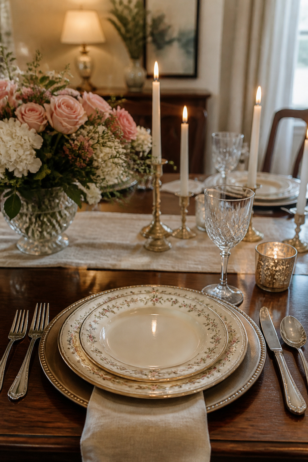 Middle Names for Adalyn: 40 Ideas That Flow 7 A place setting shows the name Adalyn Claire on a china plate.