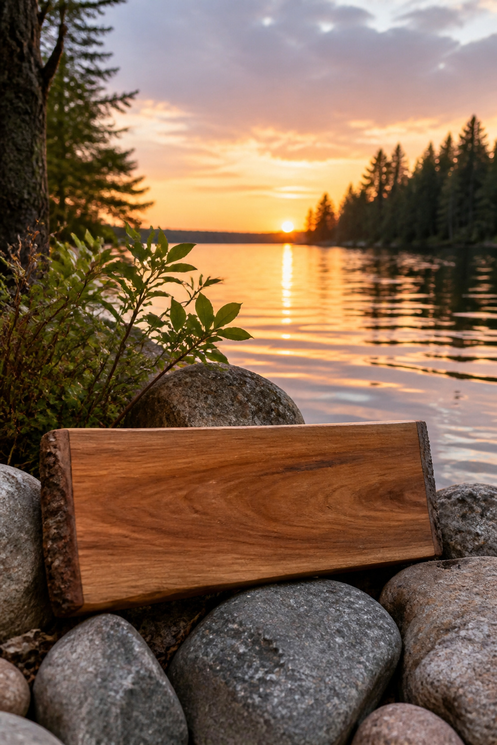 Middle Names for Adalyn: 40 Ideas That Flow 15 A plaque with the name Adalyn Hope beside a peaceful lake.