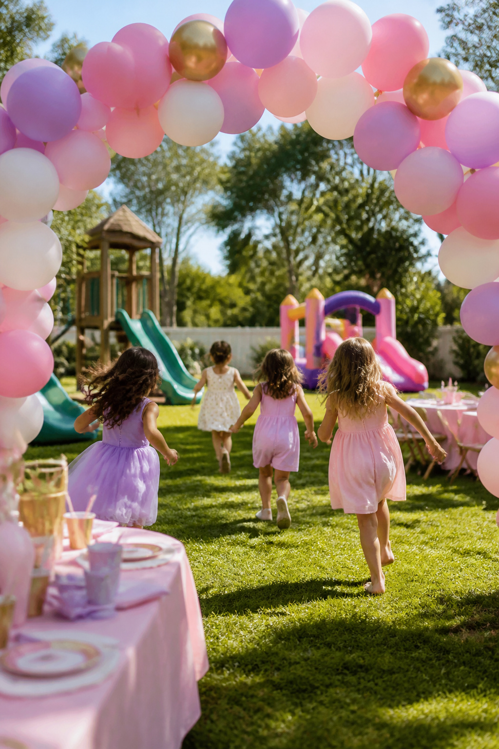 Middle Names for Adalyn: 40 Ideas That Flow 16 A colorful balloon arch features the name Adalyn Joy at a party.