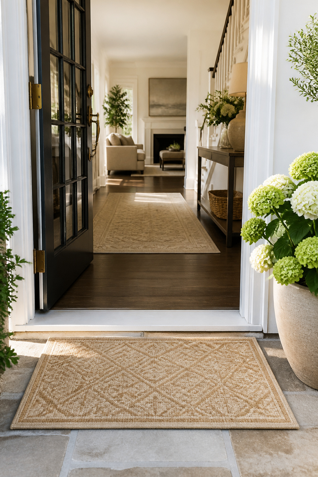 Middle Names for Adalyn: 40 Ideas That Flow 33 A welcome mat displaying the name Adalyn Waverly at a door.