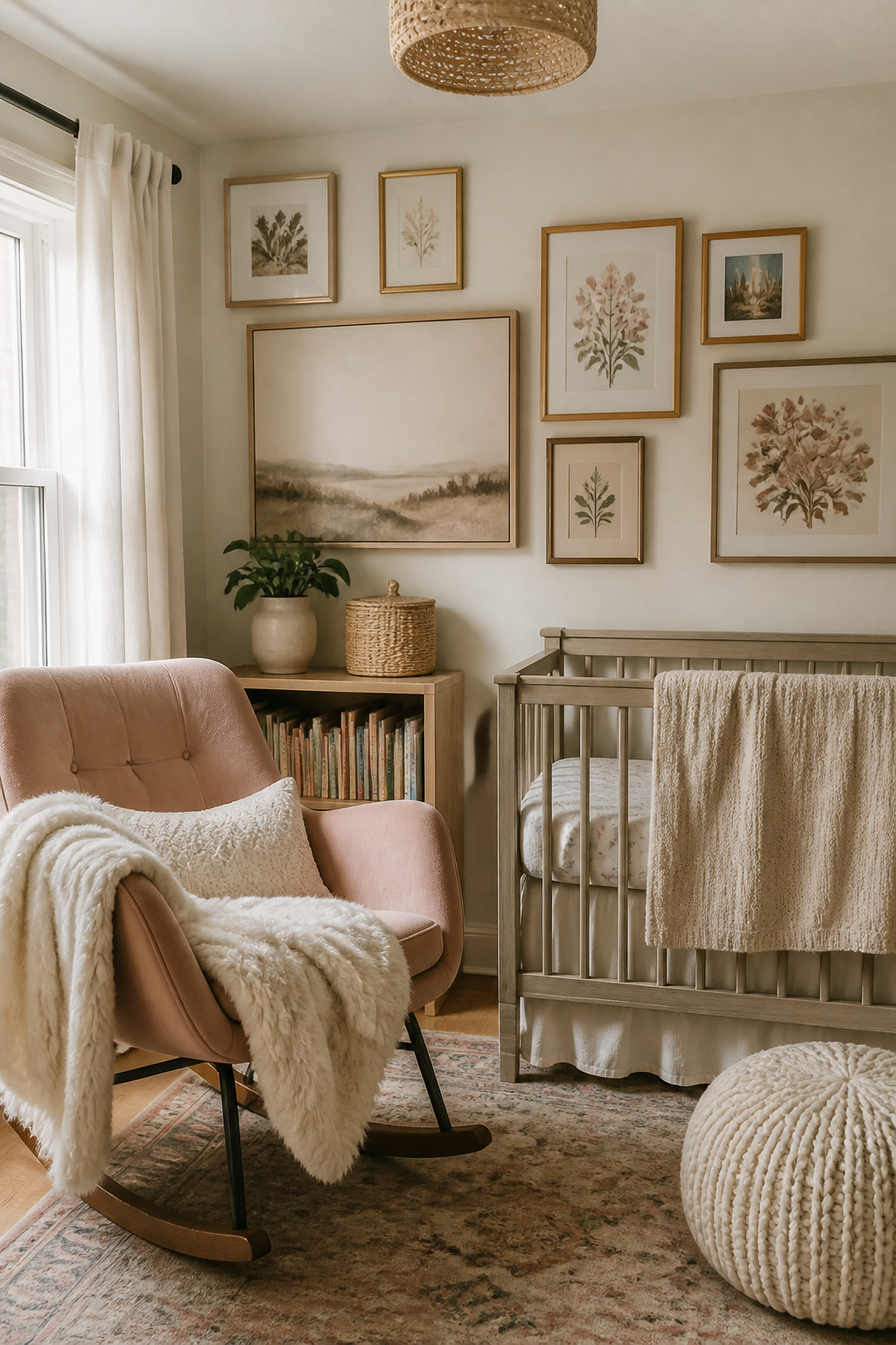 Middle Names for Addison: Pairings for Girls and Boys 3 A wall print of 'Addison Josephine' in a softly decorated bedroom.