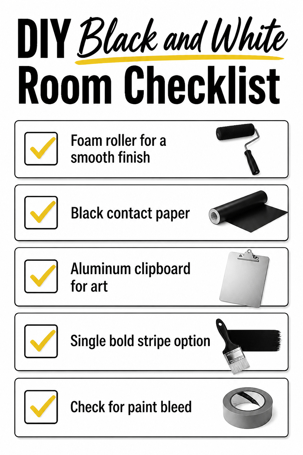 12 Black White Decor Ideas for Every Room in 2026 16 A matte black dresser with white ceramic knobs in a bedroom.