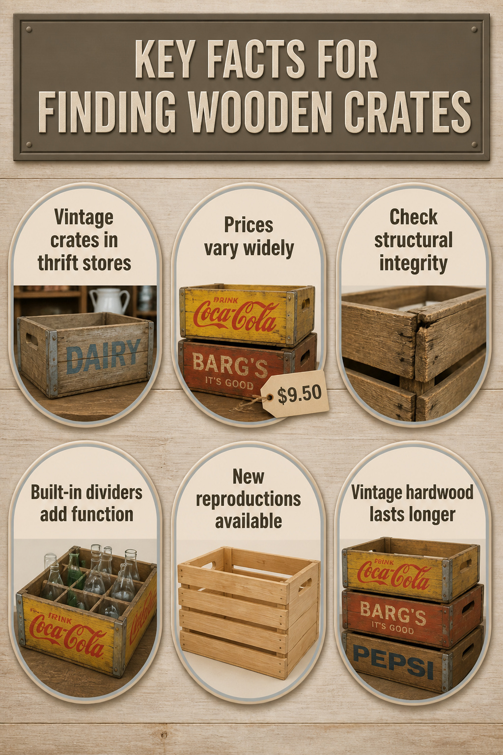 11 Ways to Decorate with Wooden Crates for Any Room 13 A selection of vintage wooden crates displayed at a market.