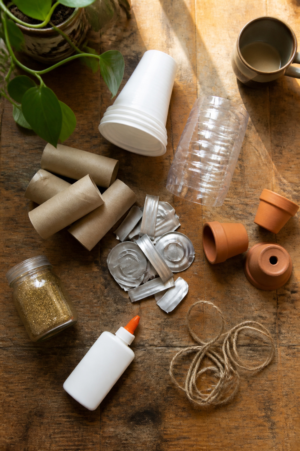 How to Make DIY Christmas Bells: Shapes, Bodies, and Clappers (2026) 1 A variety of recycled materials including plastic cups and aluminum cans.