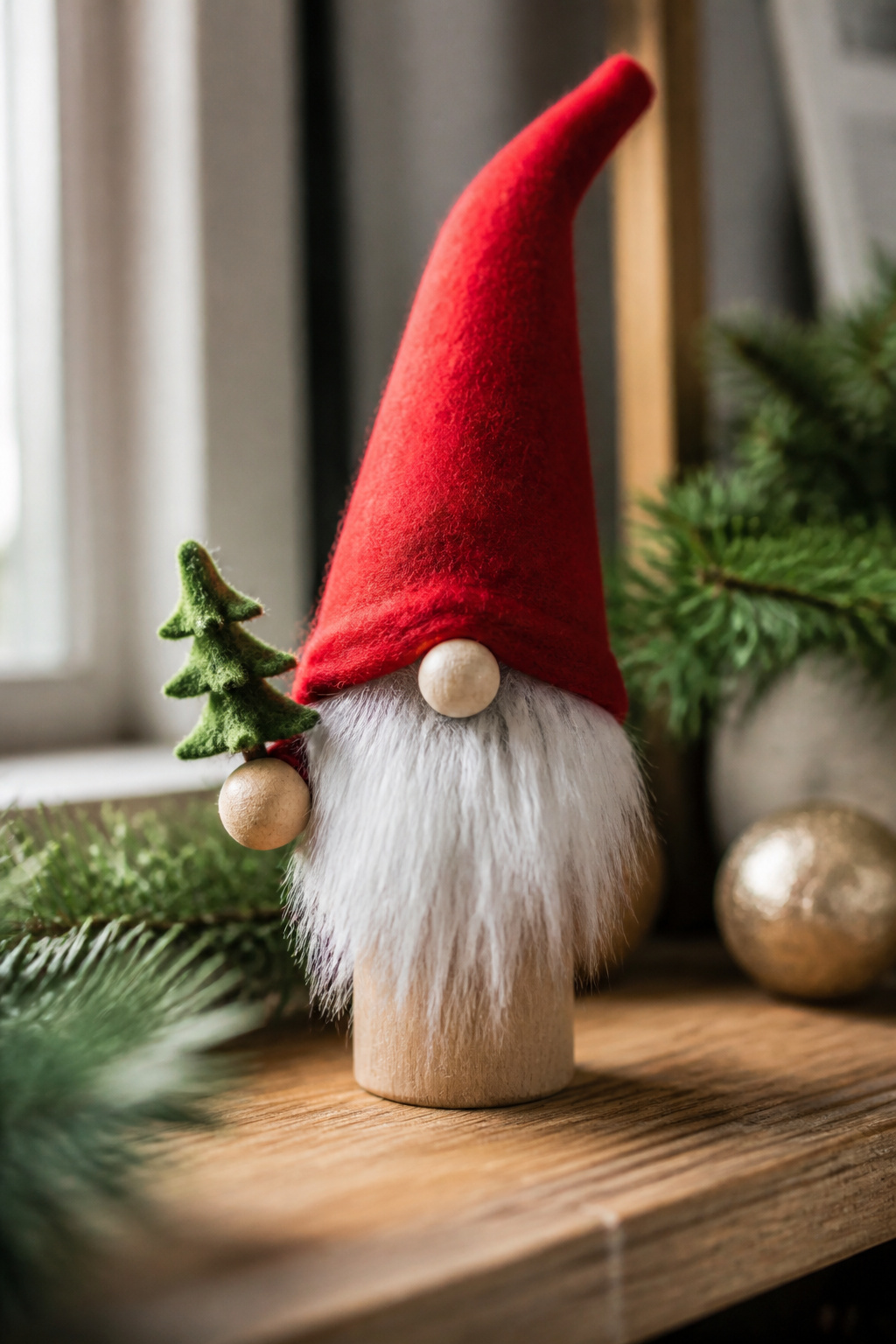 40 DIY Christmas Ornaments to Make in 2026 10 Crafted gnome ornaments with hats and beards.