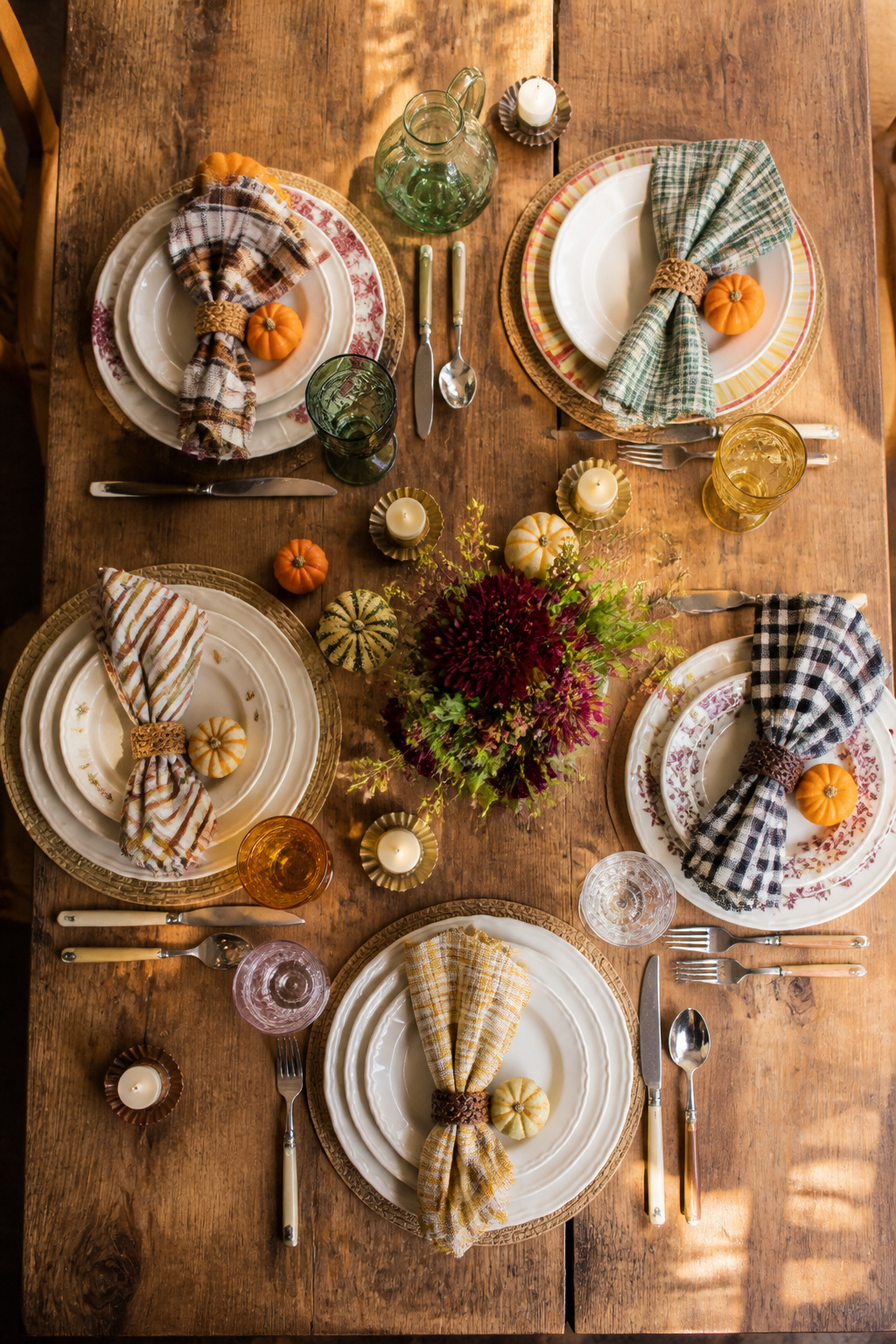 7 Fall Table Setting Ideas and Styles for 2026 10 Assorted tableware in a cohesive color palette for a fall setting.