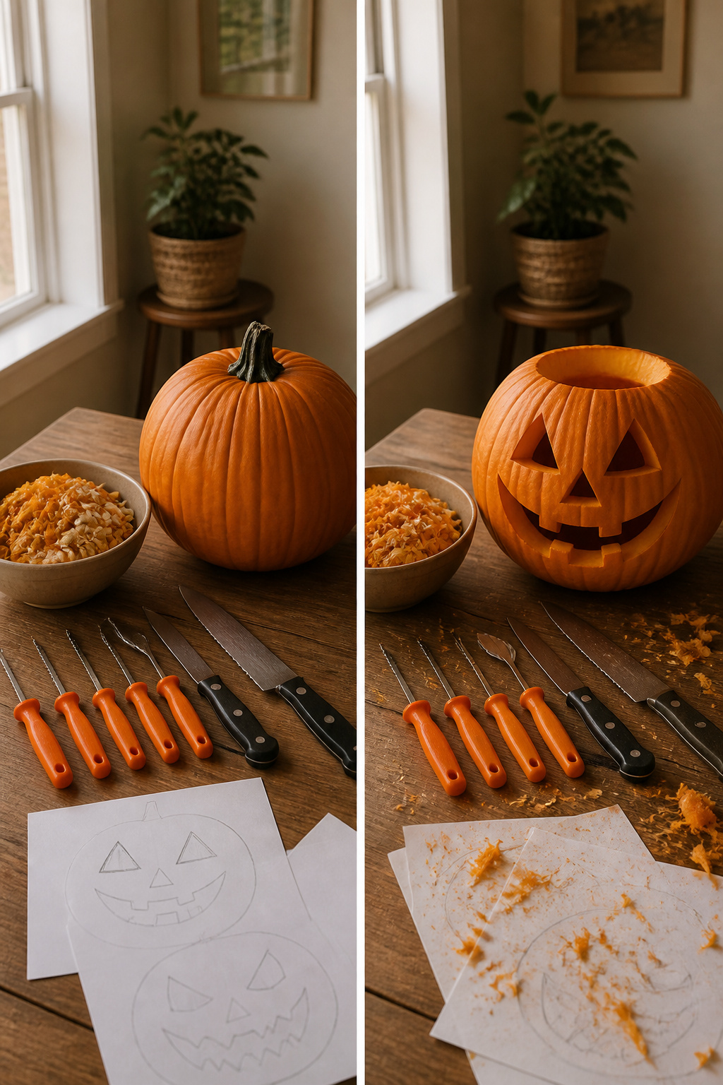 25 Pumpkin Craft Ideas for Fall Decor, Kids, and Adults (2026) 21 Pumpkin carving tools including a saw and poker.