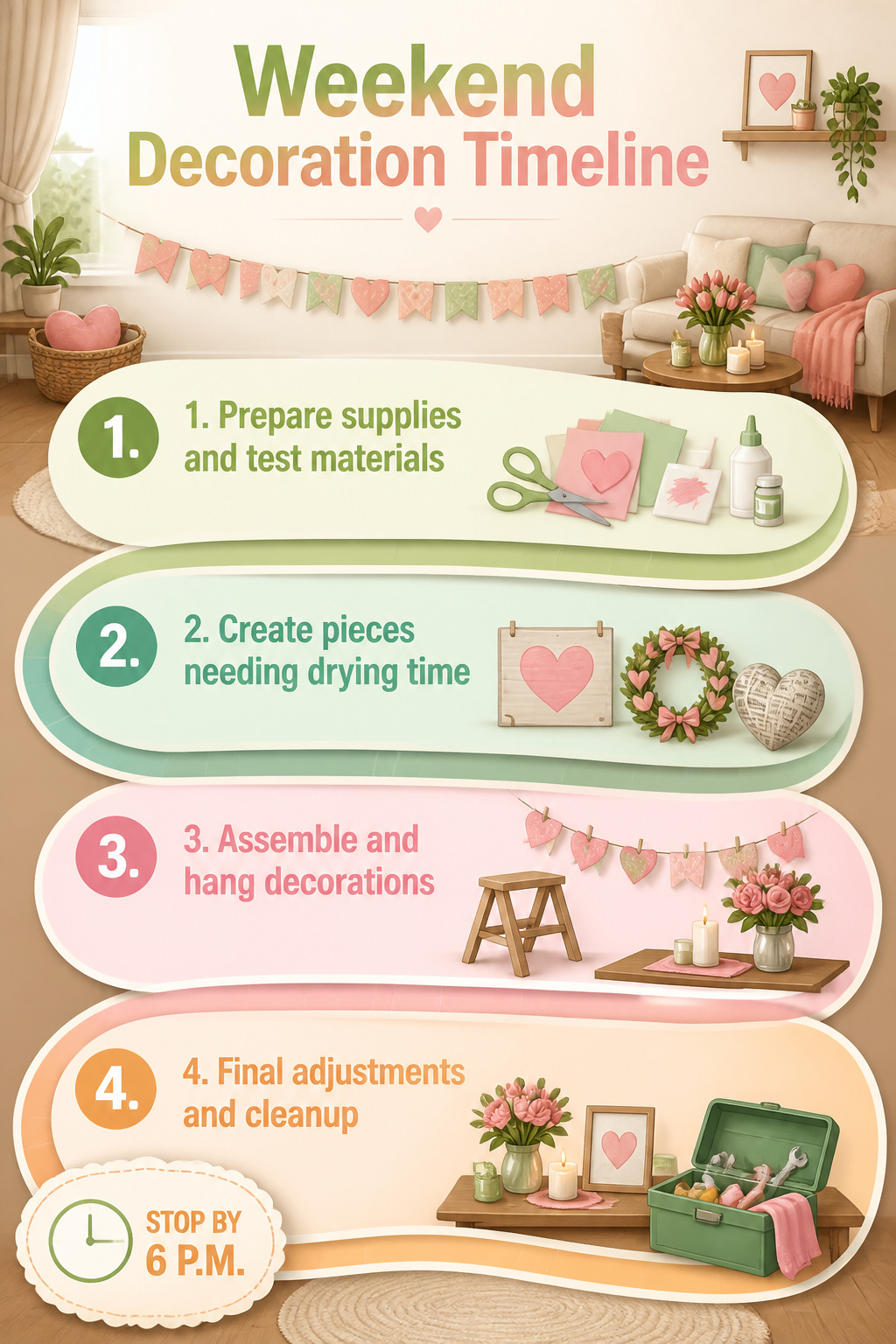 10 Simple Valentine Decorations Ideas for 2026 12 Step-by-step timeline for completing Valentine decoration projects.