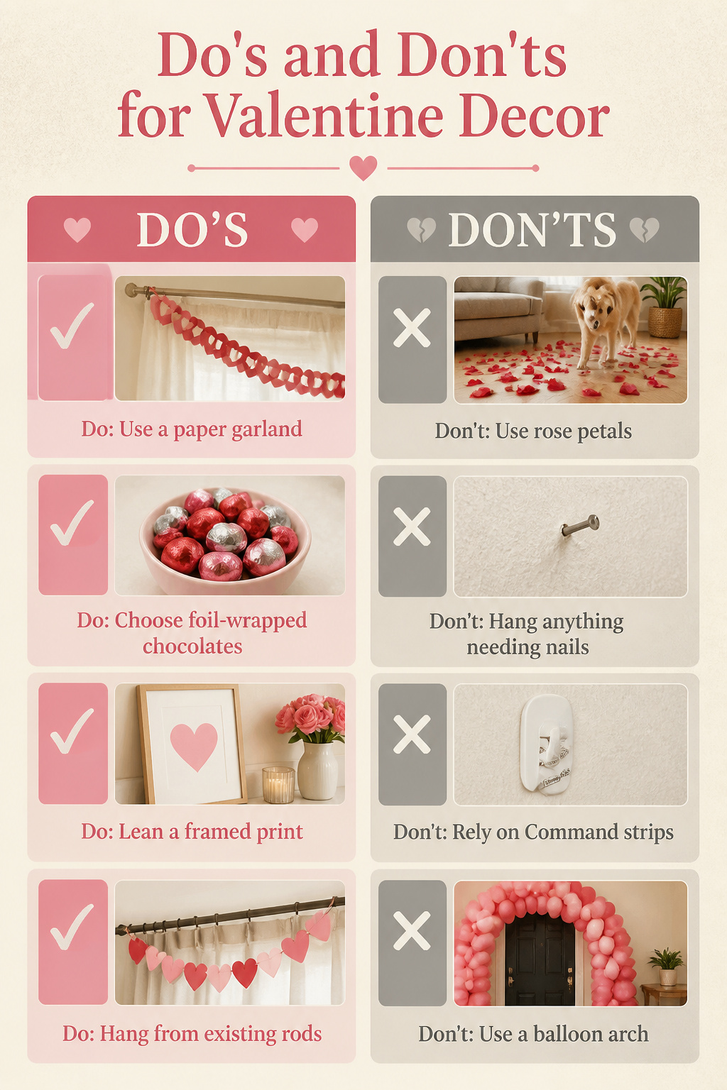 10 Simple Valentine Decorations Ideas for 2026 13 List of do's and don'ts for Valentine decor projects.
