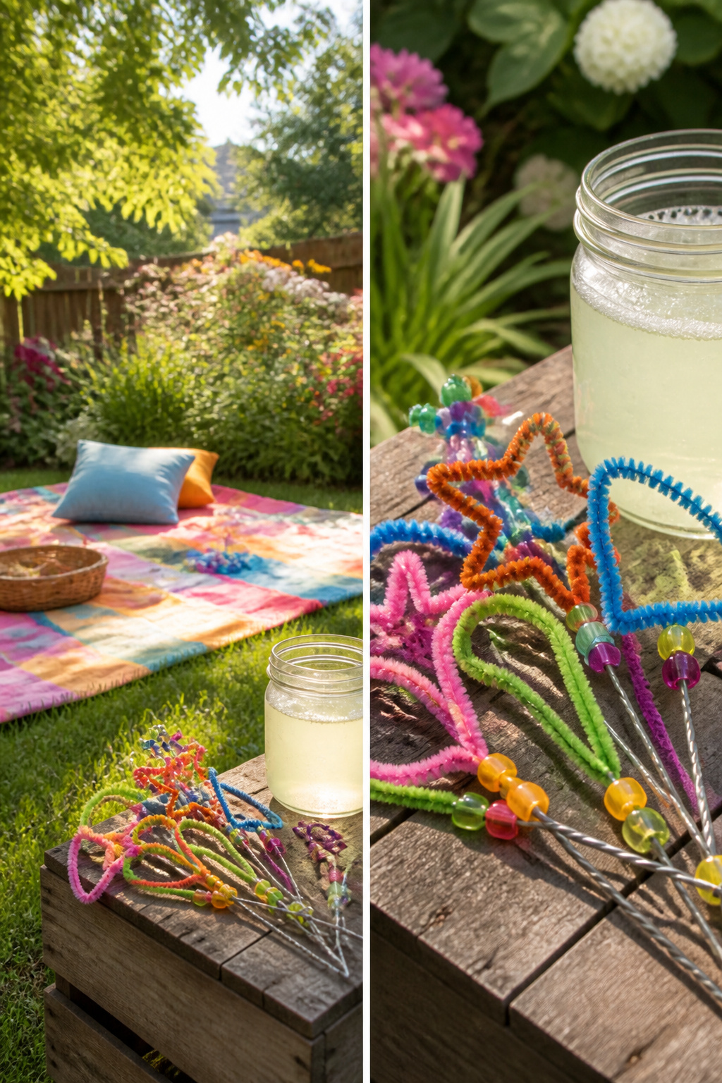 40 Summer Craft Ideas for Adults and Kids to Make in 2026 30 Bubble wands made from wire hangers and pipe cleaners.