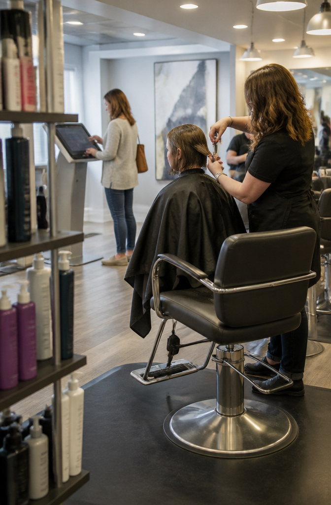 Supercuts Haircut Prices 2026: How Much a Cut Costs and Why 9 A photograph of clients and stylists interacting in a Supercuts salon.