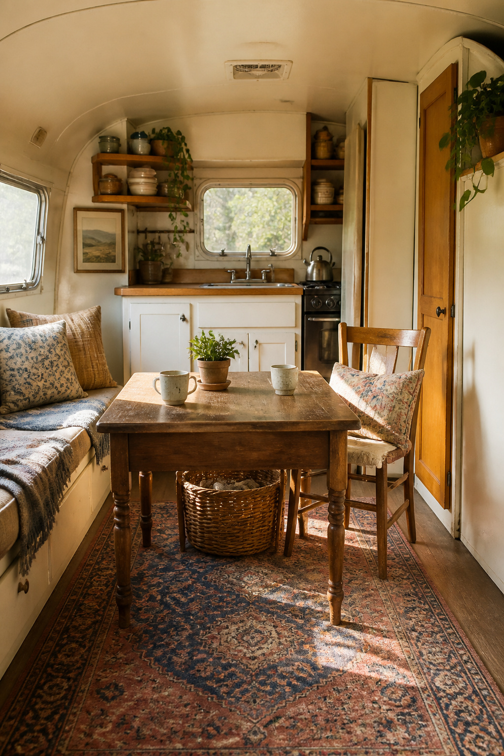 14 Cute Camper Decor Ideas to Transform Your Space in 2026 9 Vintage wooden elements displayed in a camper interior.