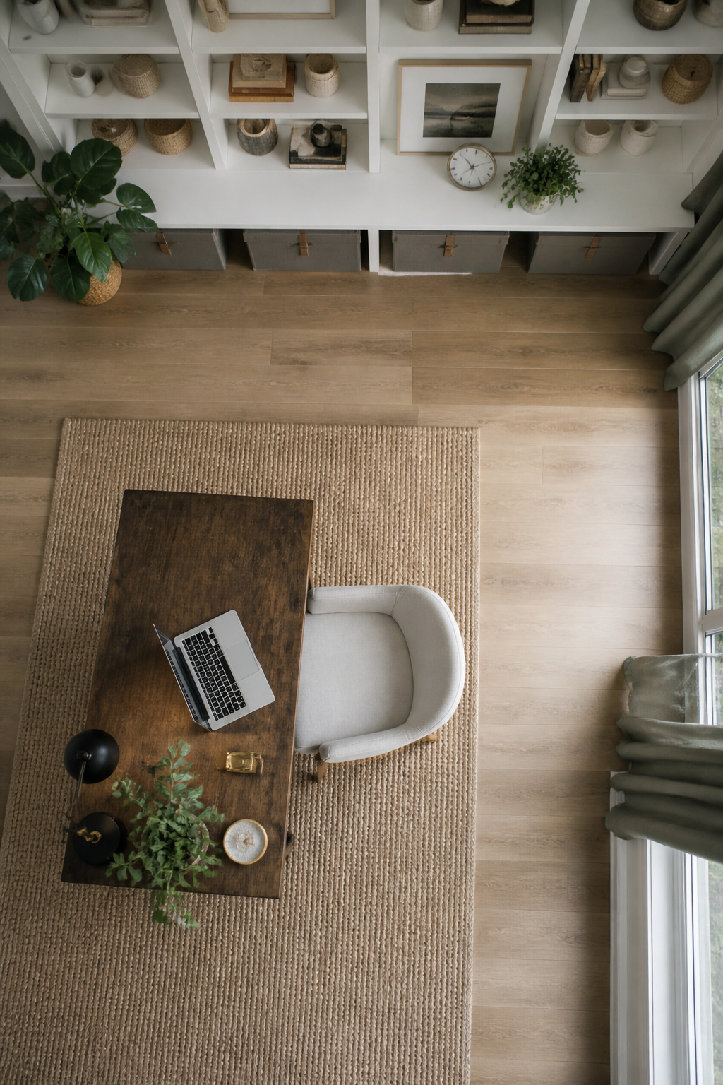 10 Home Office Ideas That Work for Real Rooms in 2026 11 Built-in shelves and storage units in a home office.
