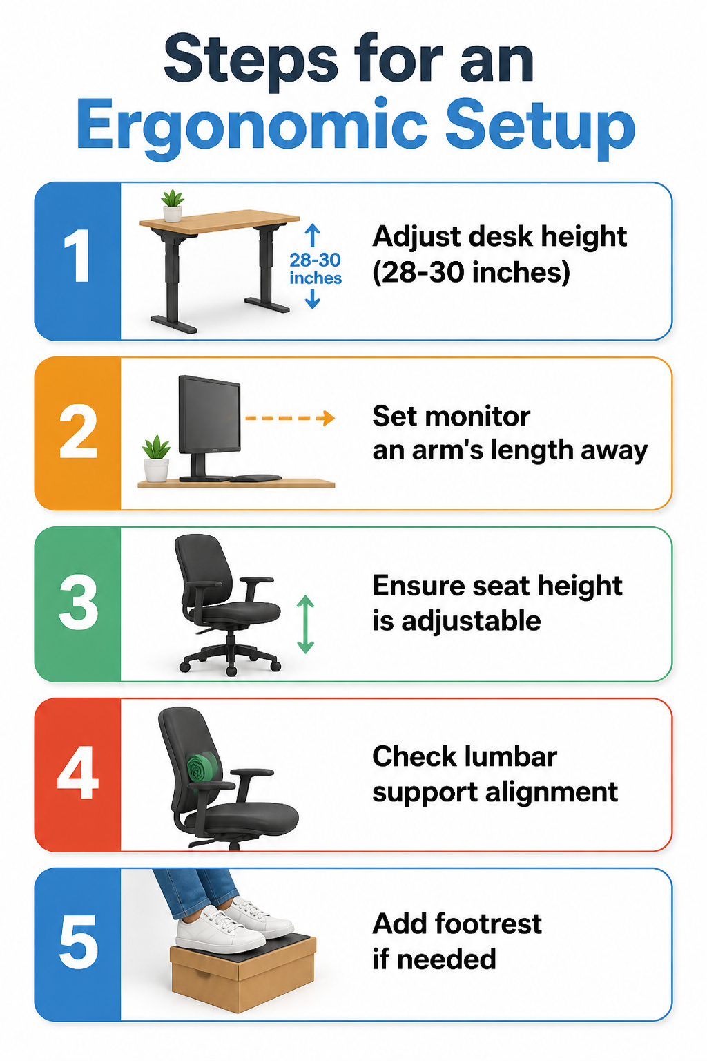 10 Home Office Ideas That Work for Real Rooms in 2026 6 A desk with a height adjustment setup and a monitor.