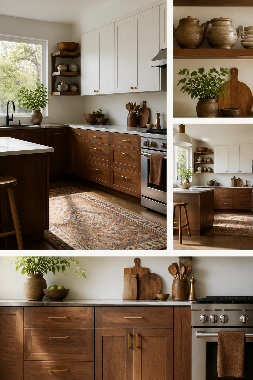 19 Kitchen Cabinet Ideas to Try in 2026, From Color to Storage 16 A kitchen with mixed cabinet styles and finishes.
