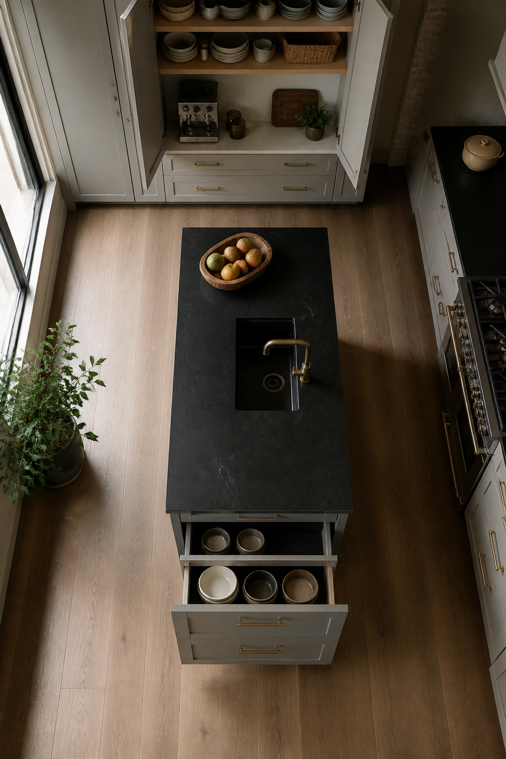 19 Kitchen Cabinet Ideas to Try in 2026, From Color to Storage 9 A kitchen with deep base cabinets suitable for large appliances.