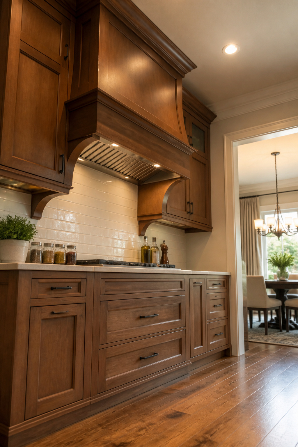 10 Kitchen Remodel Ideas for 2026: Bold Upgrades That Actually Fit 10 A custom wood frame around a range hood in a kitchen.
