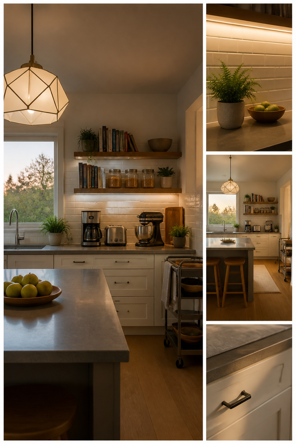 10 Kitchen Remodel Ideas for 2026: Bold Upgrades That Actually Fit 3 LED strip lights installed under kitchen cabinets for better lighting.