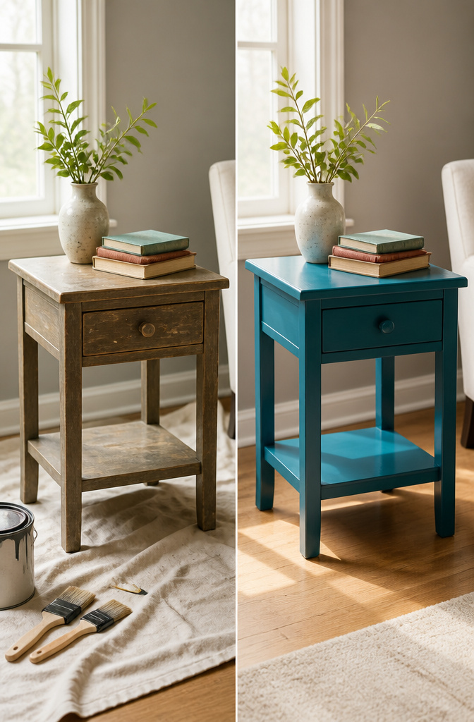 14 Budget Home Decor Ideas That Cost Almost Nothing 13 Various painted items showcasing the transformative power of paint.