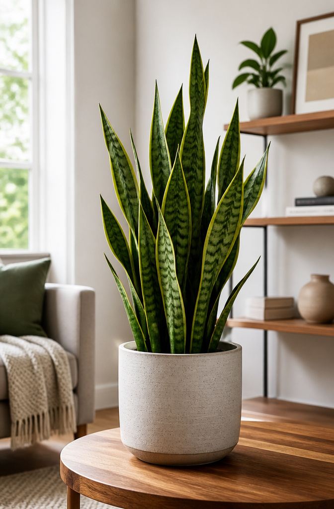 14 Budget Home Decor Ideas That Cost Almost Nothing 9 A healthy plant displayed on a shelf, adding natural texture.