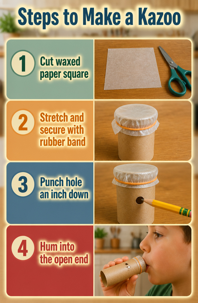 14 Toilet Paper Roll Crafts to Make in 2026 9 Instructions for making a kazoo from a toilet paper roll and waxed paper.