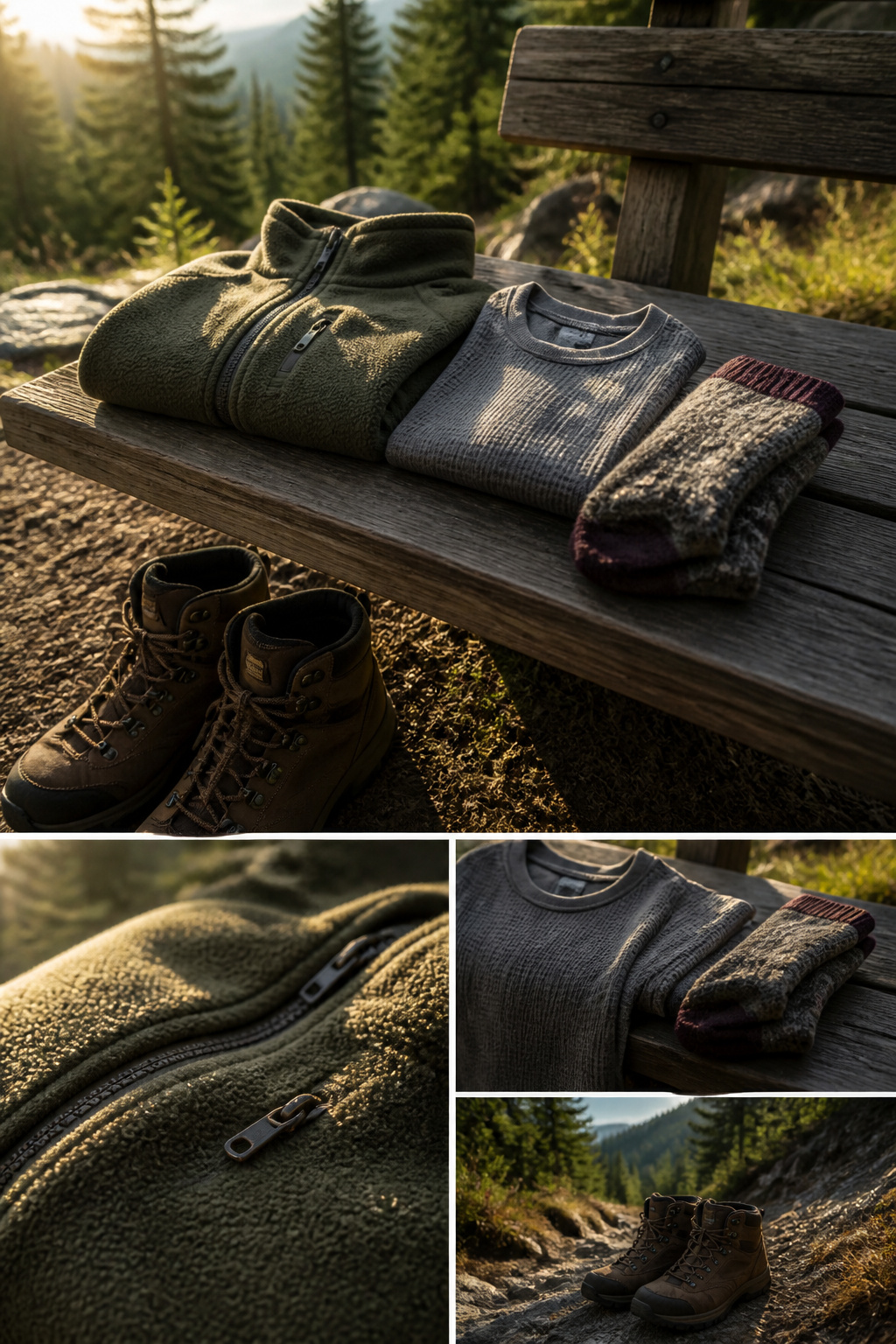72 Hour Kit: What to Pack for Three Days of Self-Reliance 7 A collection of clothing items including a fleece jacket and wool socks.