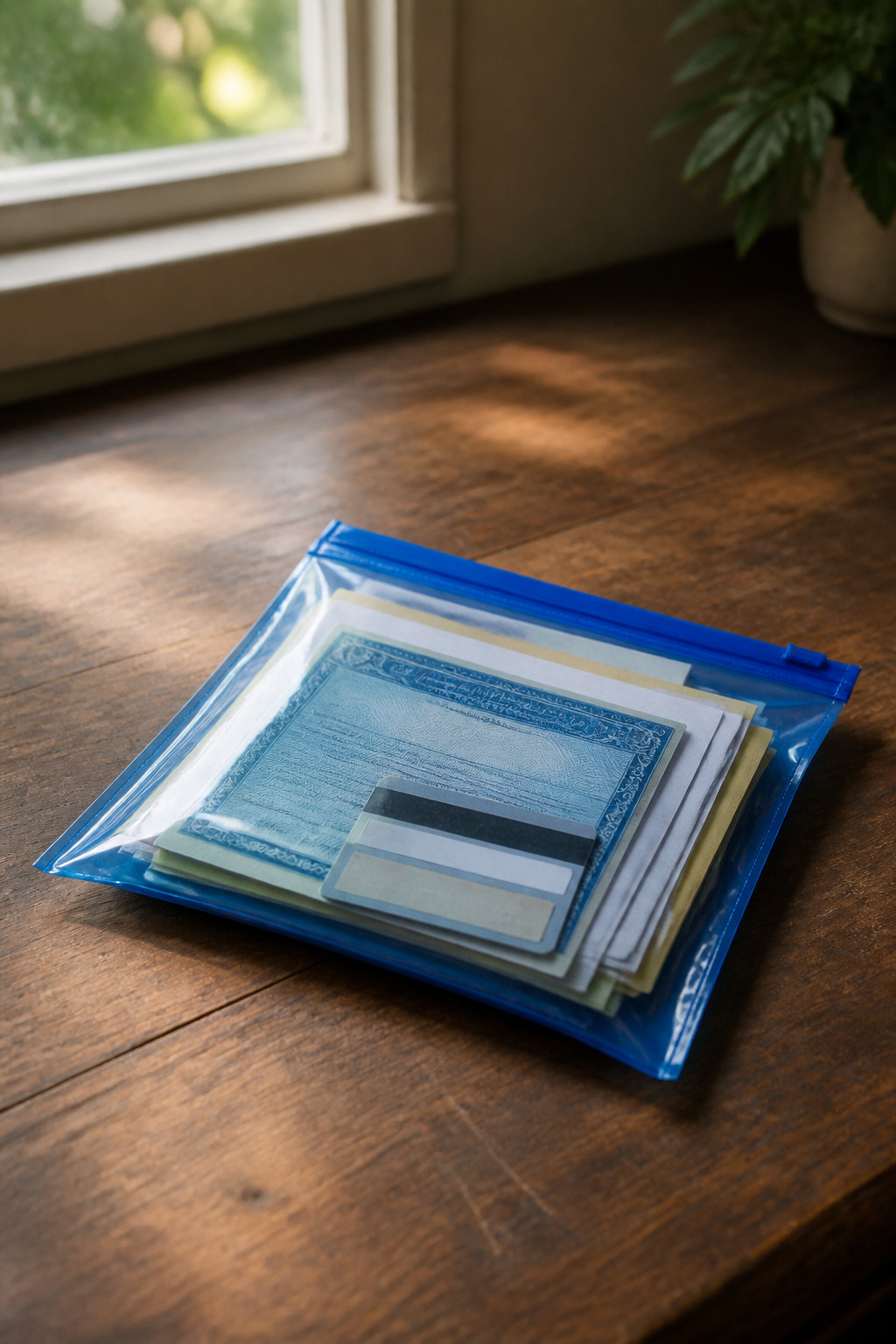 72 Hour Kit: What to Pack for Three Days of Self-Reliance 8 A waterproof pouch containing copies of driver's licenses and birth certificates.